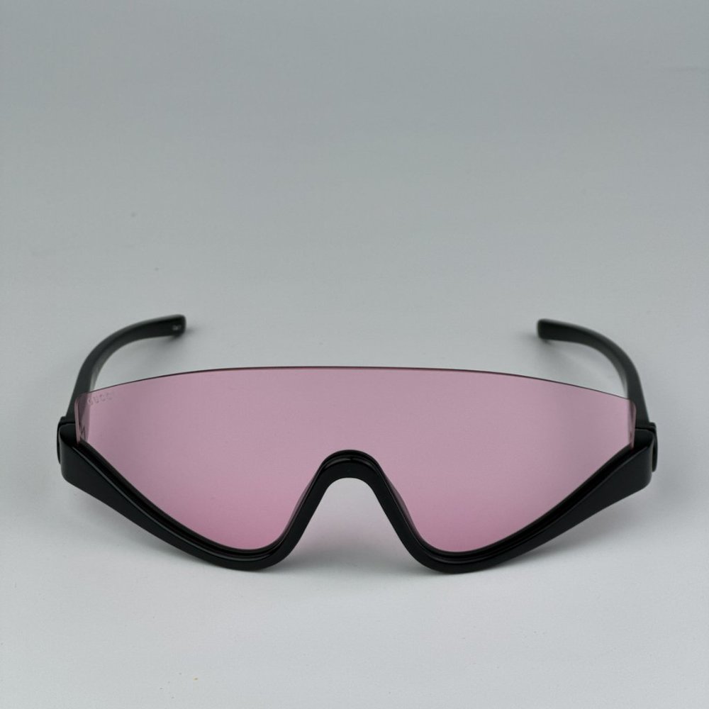 Gucci Gg1650s 002 Brand New Sunglasses Black Pink Unisex Shield Mask